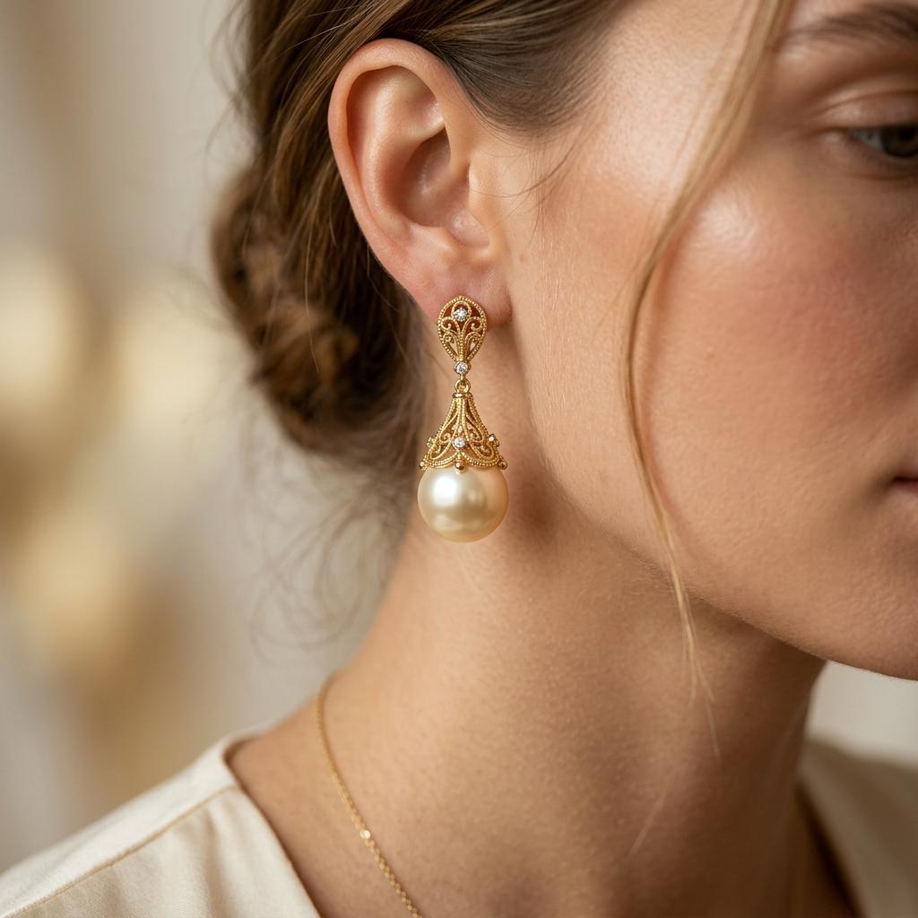 丰盈系列18K金耳圈